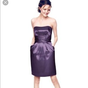 Strapless purple party dress 👗